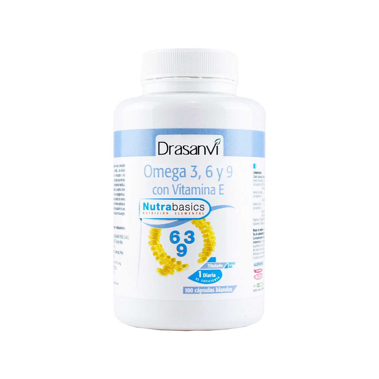 Omega 3 6 9 +Vitamina E x 100 cápsulas blandas
