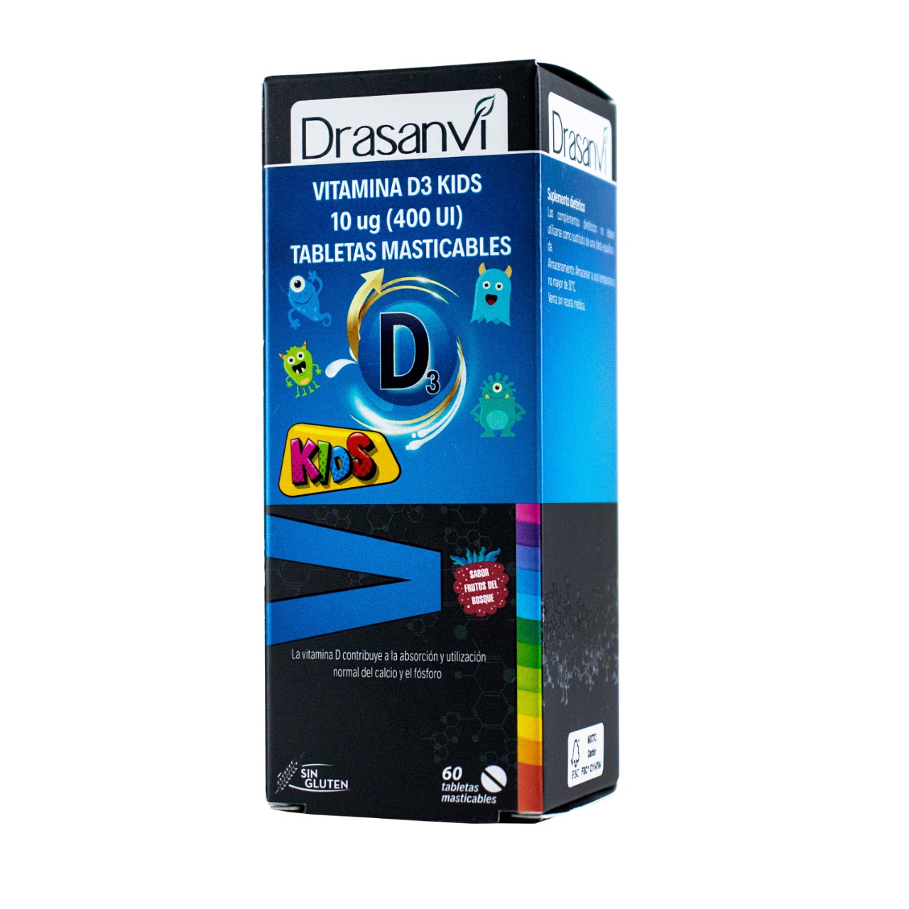 Vitamina D3 Kids 400UIX 60 Tabletas masticables - Imagen 2